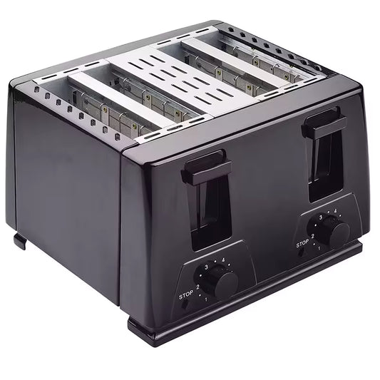 BRENTWOOD 4-Slice Extra-Wide Slot Stainless Steel Toaster