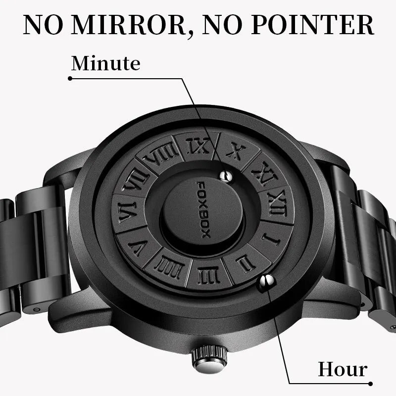 LIGE Magnetic Bead Pointer Quartz Watch