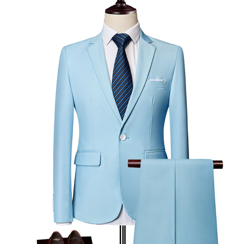 Men's Two-piece Business Casual Suit