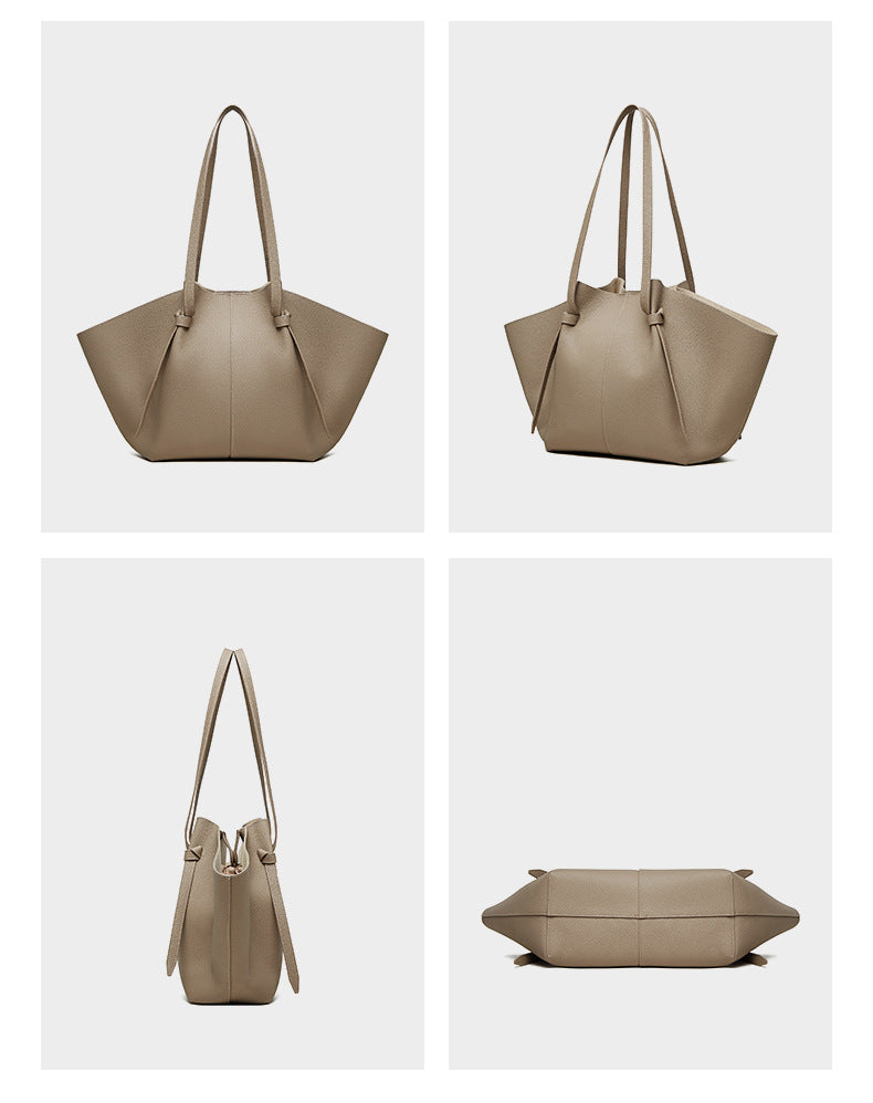 Genuine Cowhide Leather Wing Tote Bag