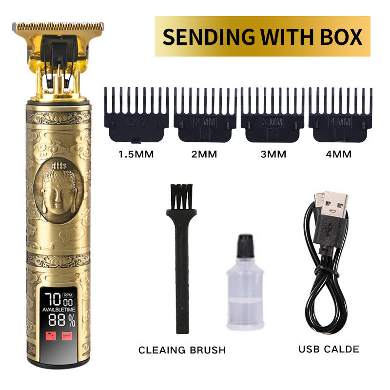 Professional Cordless Hair Clippers with LED Display