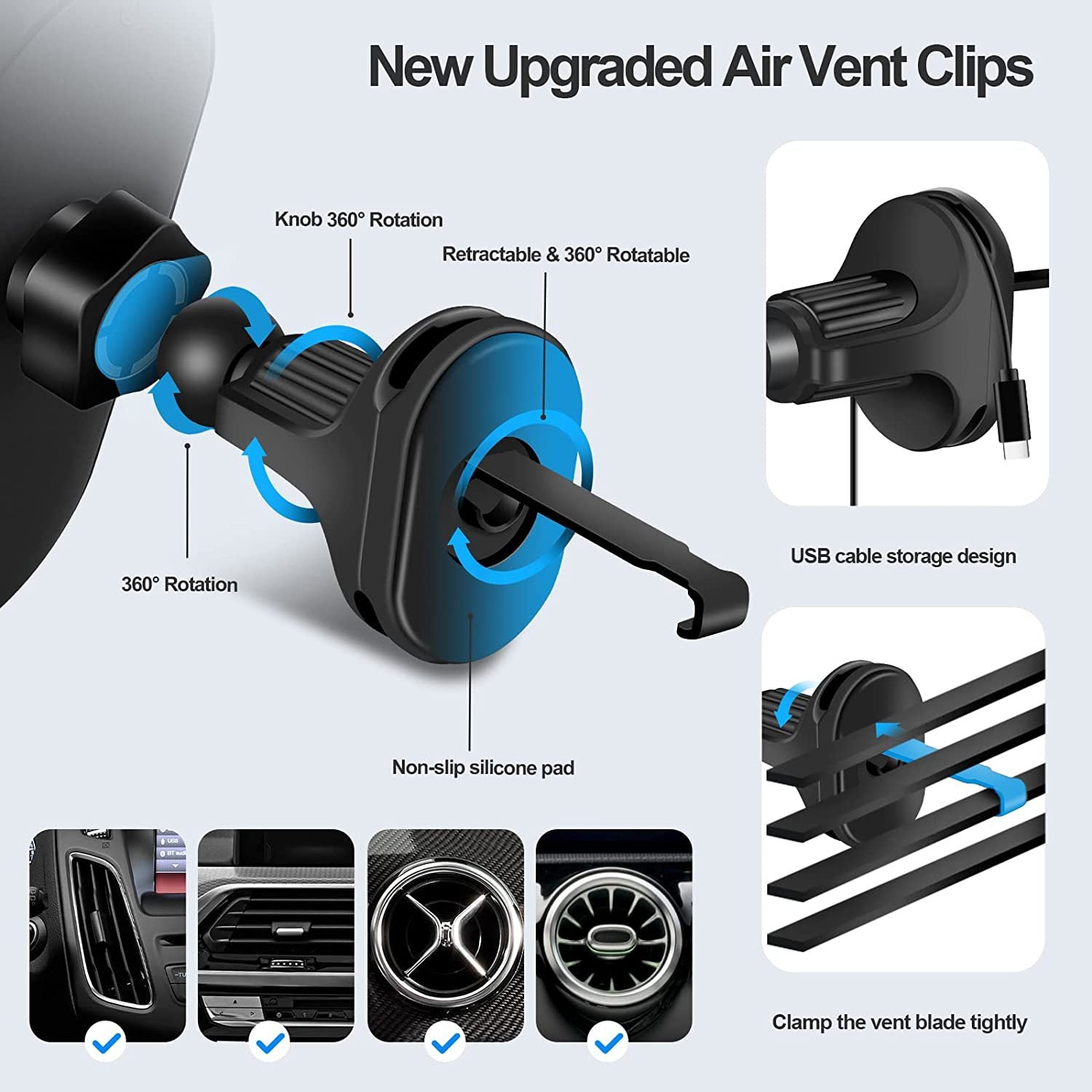 15W Fast Charging Smart Infrared Sensor Wireless Car Phone Mount