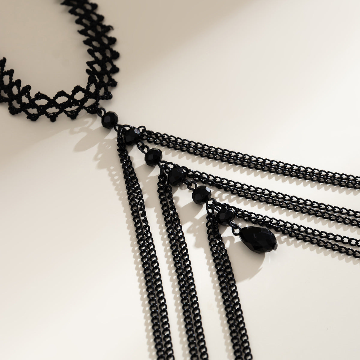 Multi-Layered Rhinestone Thigh Chain