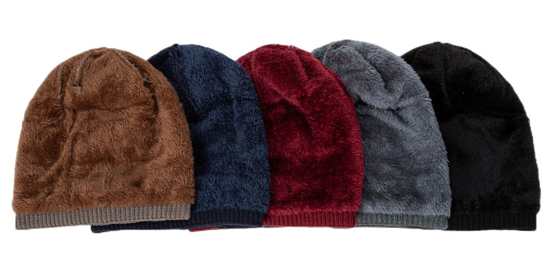 Fleece-Lined Wool Knit Cap