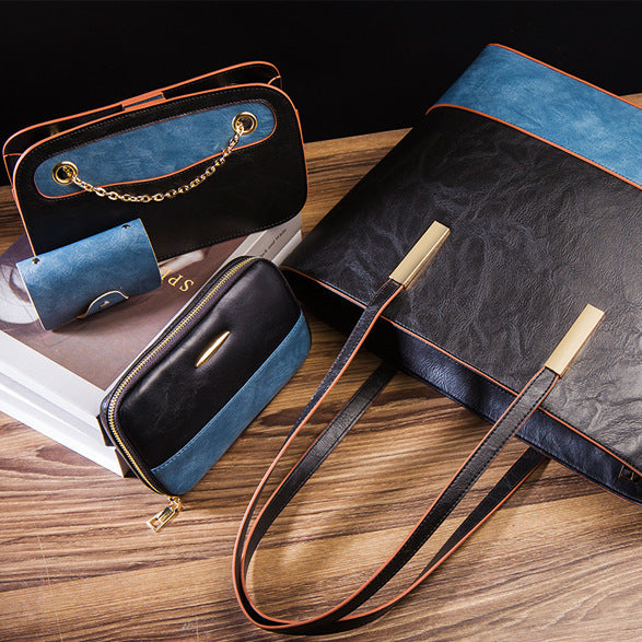4-Piece PU Leather Handbag Set