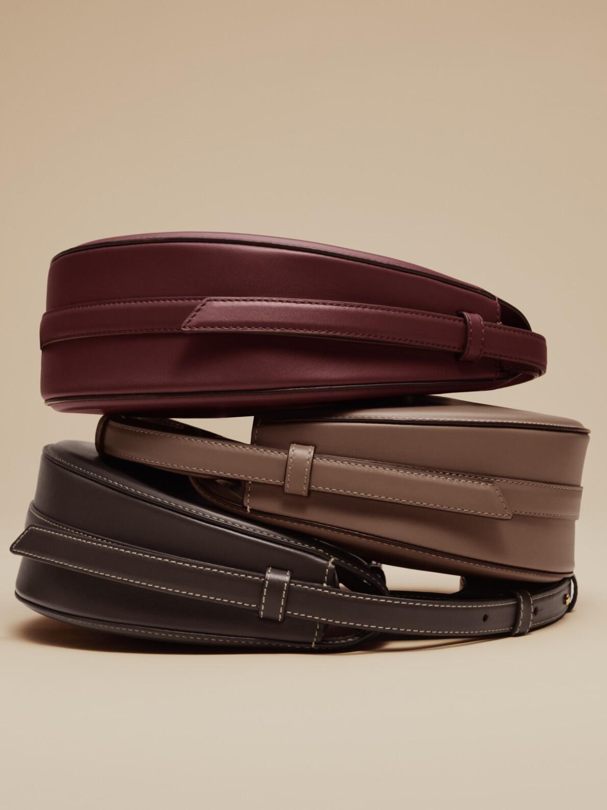 Polène Numéro Dix Bag in Textured Italian Calf Leather