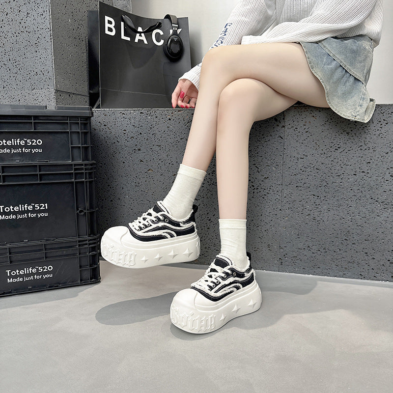 Gothic Canvas Platform Sneakers