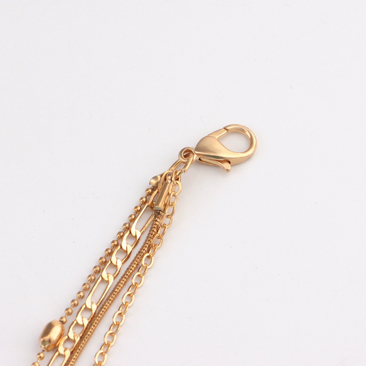 Gold Layered Necklace with Turquoise and Charms