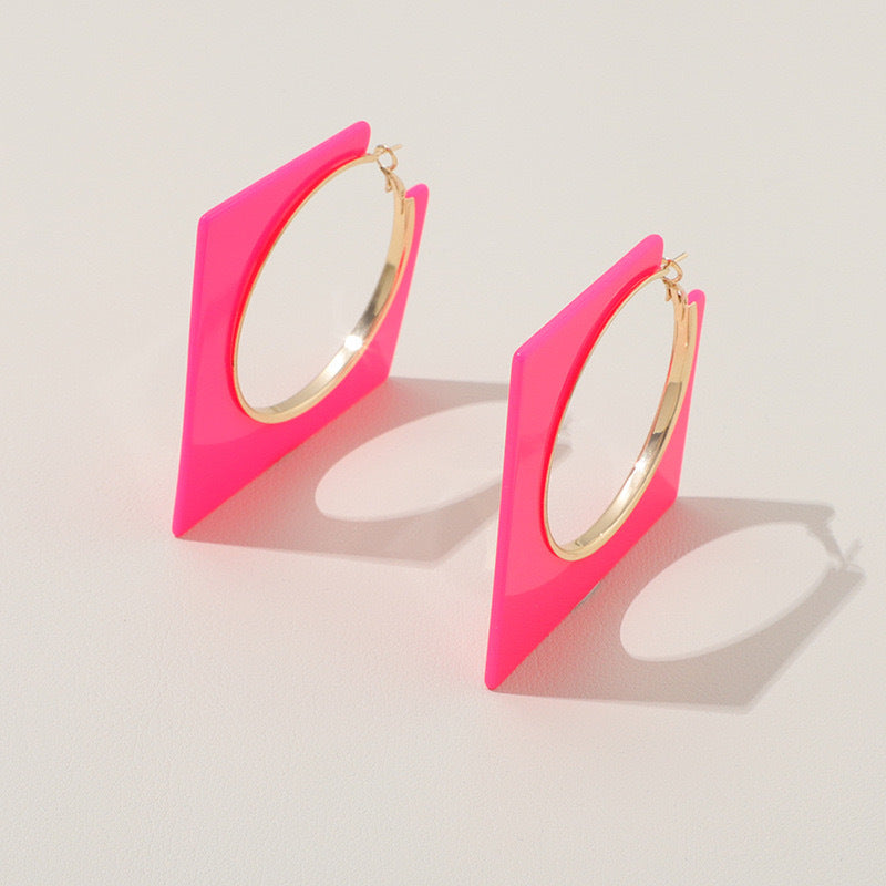 Square Hollow Earrings for Women