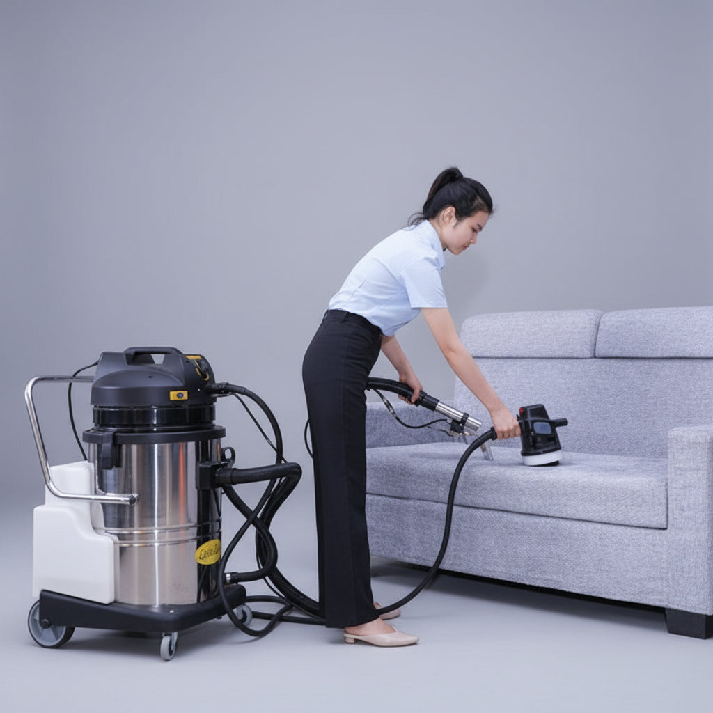 60L 3-in-1 Commercial Stream, Wash & Dry Carpet Extractor, Wet and Dry Vacuum Cleaner