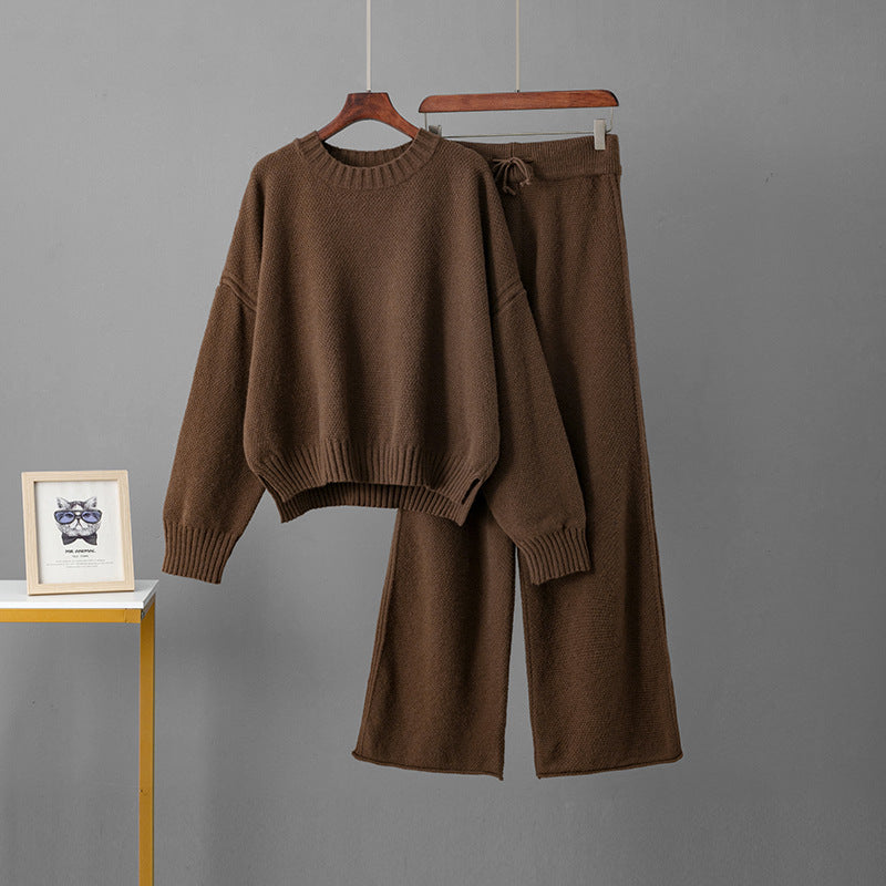 2-Piece Women's Knitted Sweater & Pants