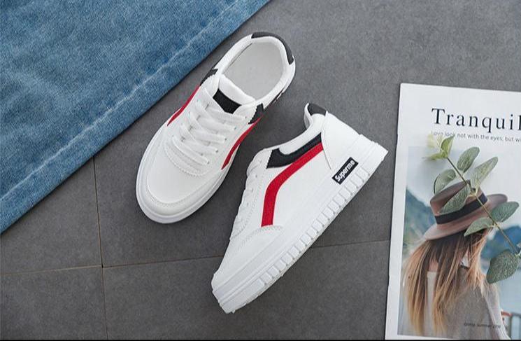 PU Leather Platform Sneakers