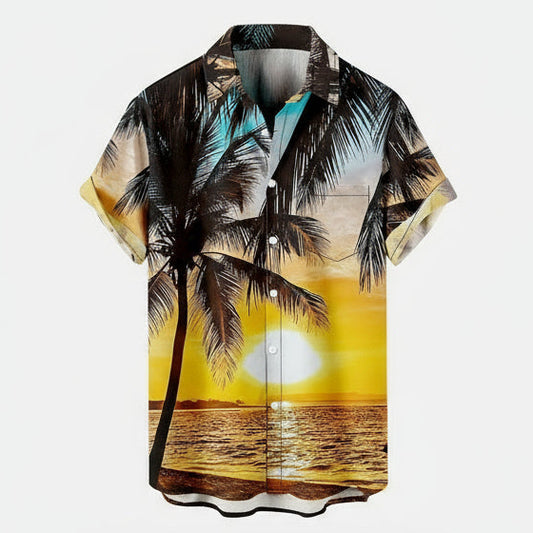 Men's Hawaiian Tropical Print Shirt