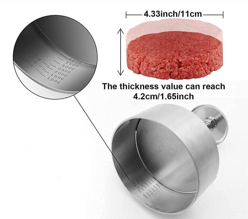 Stainless Steel Burger Meat Press