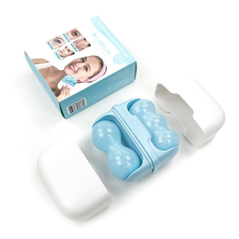 Dual-Head Cryotherapy Ice Roller Facial Massager