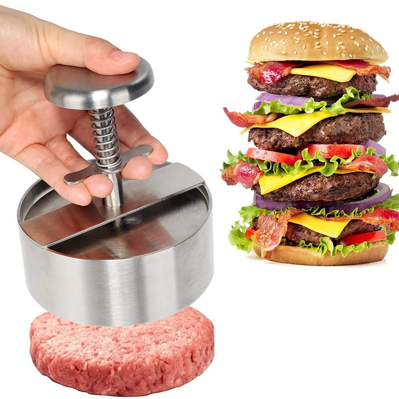 Stainless Steel Burger Meat Press