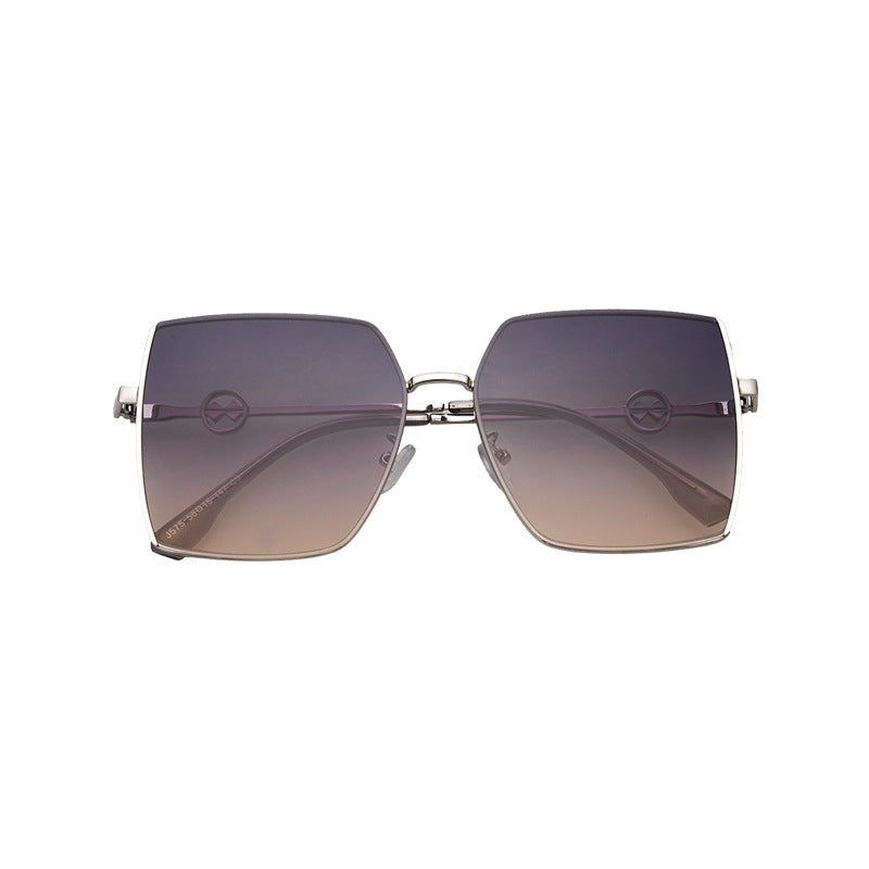 Gradient Lens Oversized Sunglasses