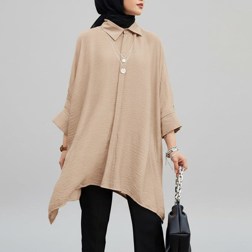Oversized Asymmetrical Blouse
