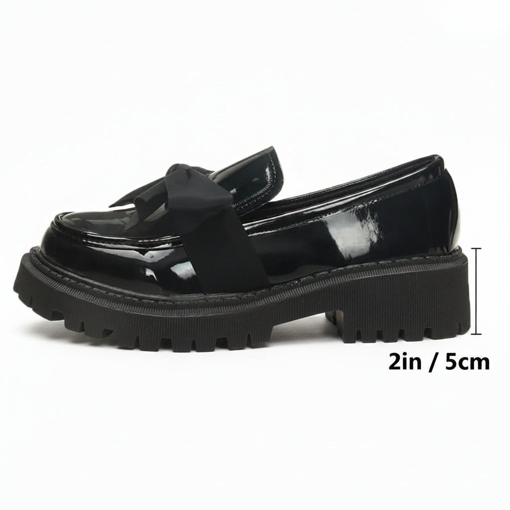 Chunky Bow Loafers