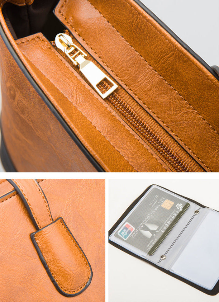 4-Piece PU Leather Handbag Set