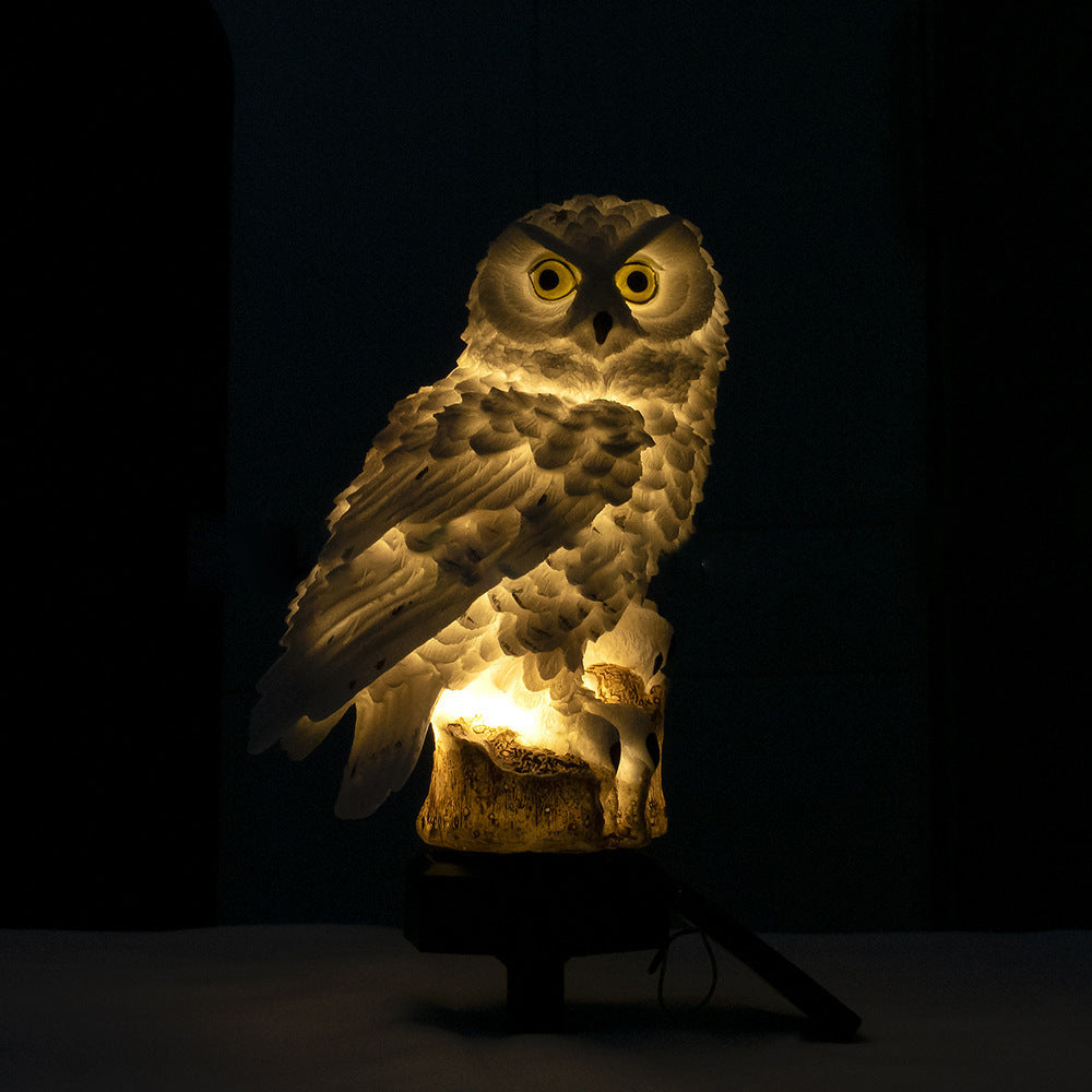 Solar-Powered Waterproof Owl Garden Lights