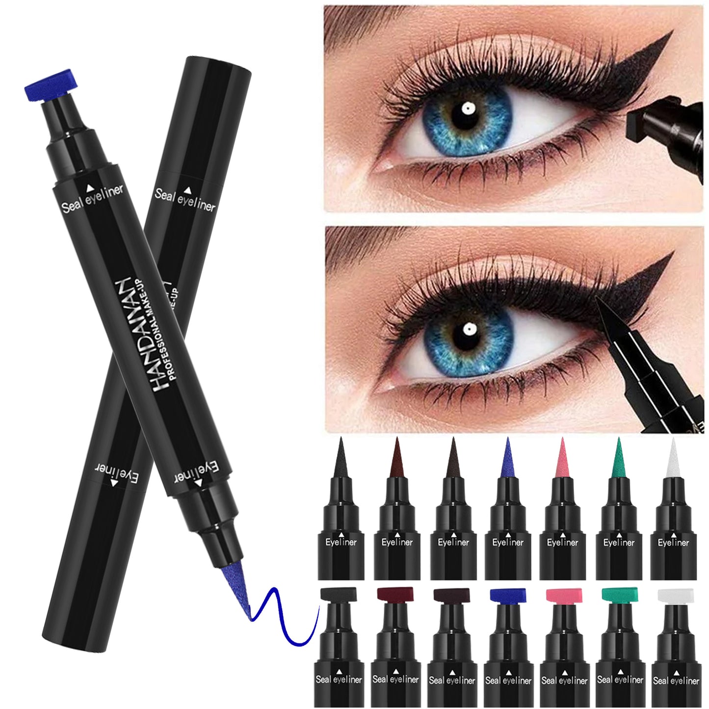 8 Color Dual-Ended Eyeliner Stamp