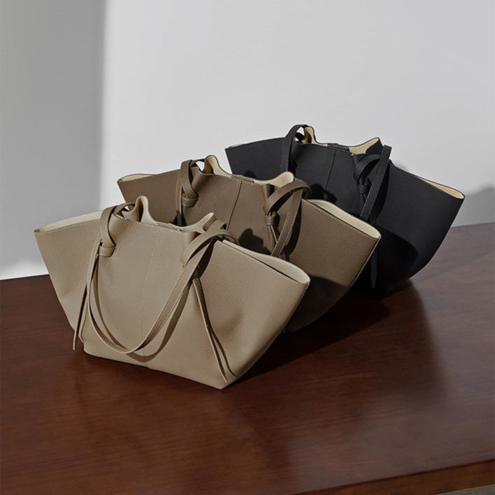 Genuine Cowhide Leather Wing Tote Bag