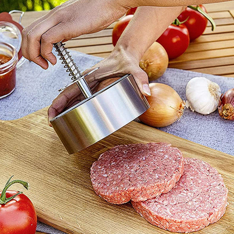 Stainless Steel Burger Meat Press