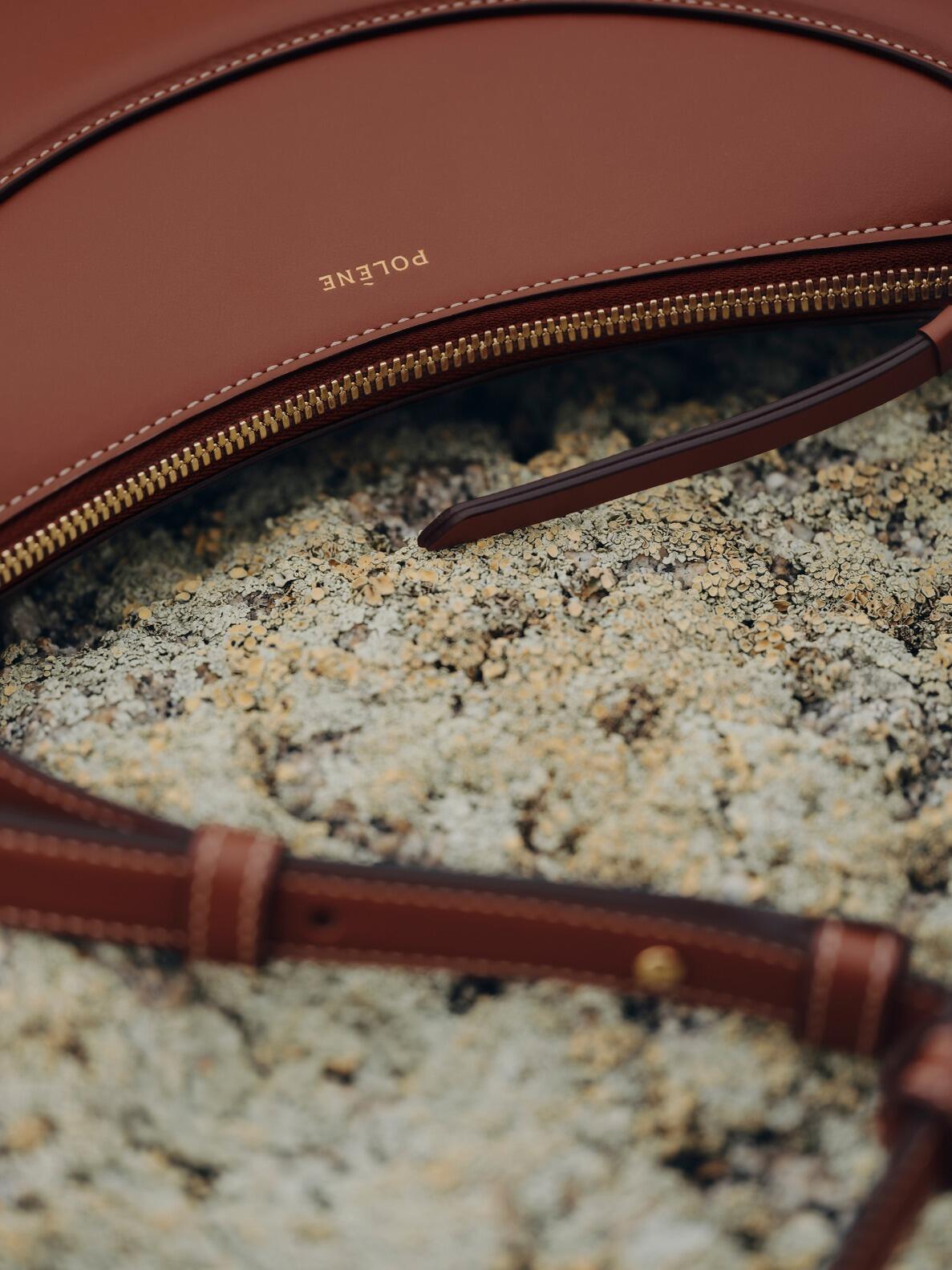 Polène Numéro Dix Bag in Textured Italian Calf Leather