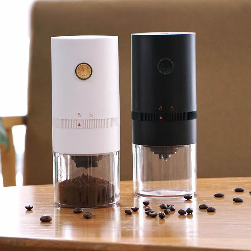 Portable Electric Coffee Bean Grinder, USB Rechargeable