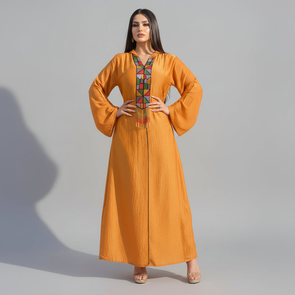 Beaded Embroidery Jalabiya