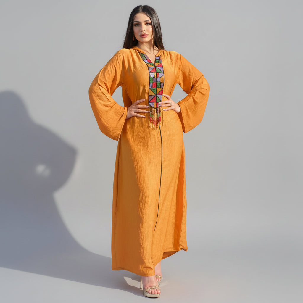 Beaded Embroidery Jalabiya