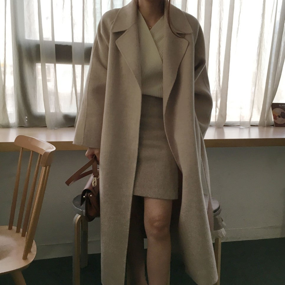 Wool Oversized Wrap Coat