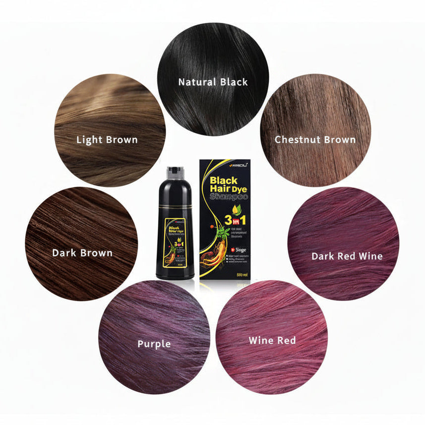 3-in-1 Hair Dye Shampoo and Conditioner – 500ml