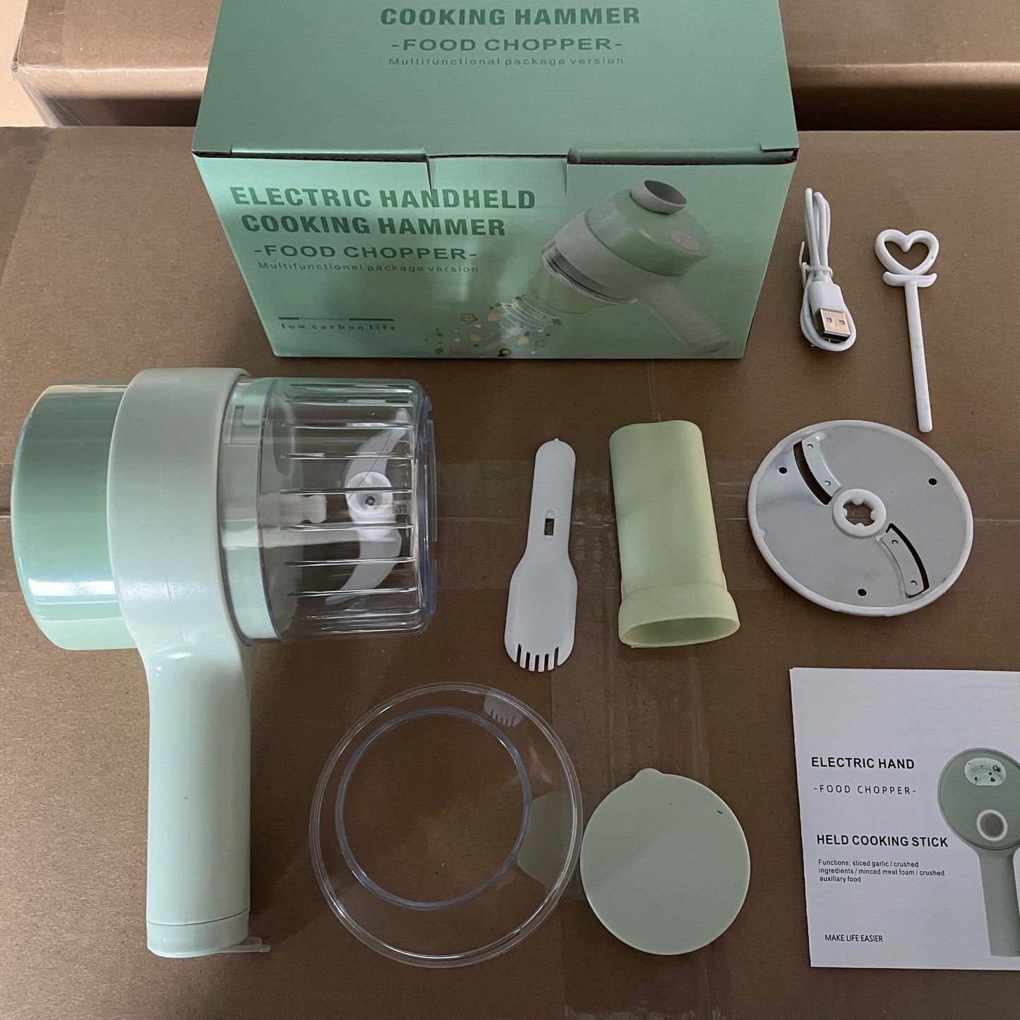 Multifunctional Cordless Electric Vegetable Chopper, Spin Scrubber