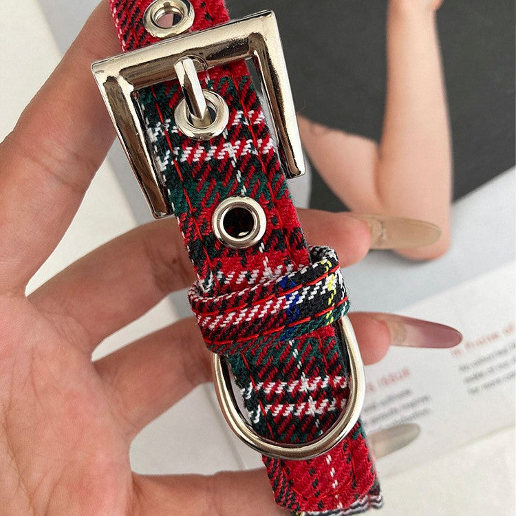 Classic Scottish Plaid Pet Collar/Choker