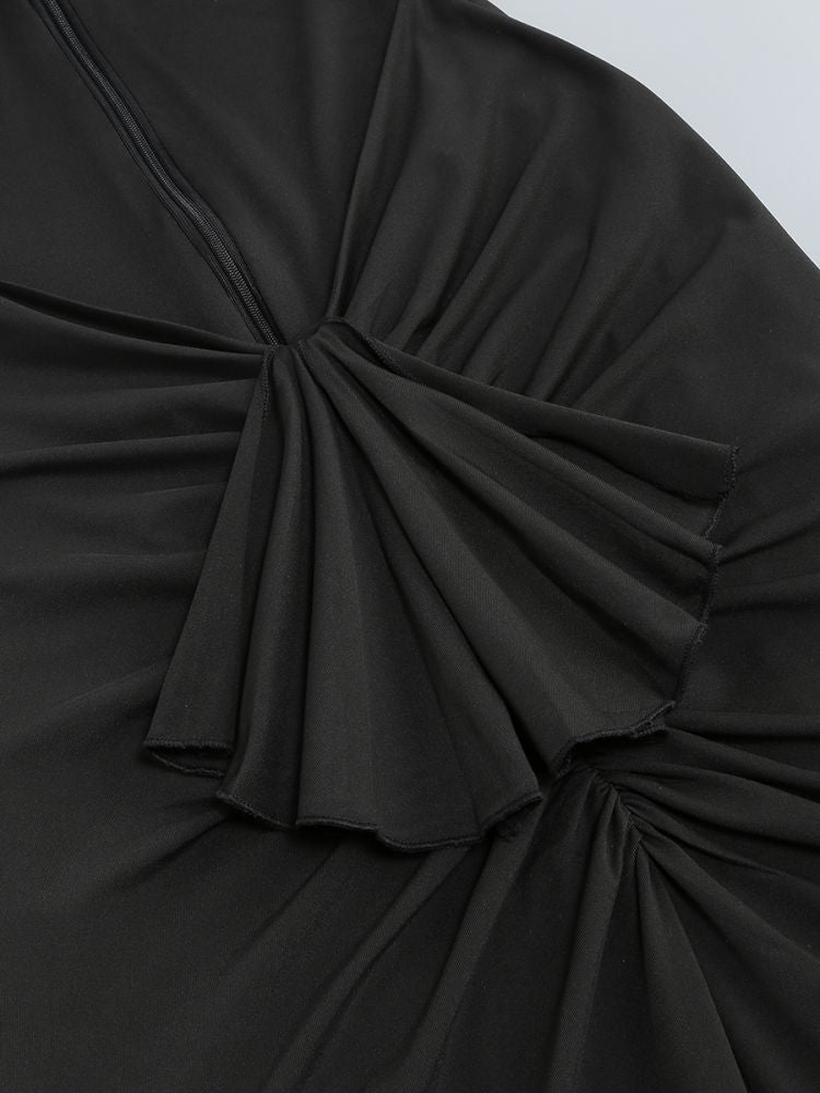 Cut-Out Twist-Front Maxi Dress