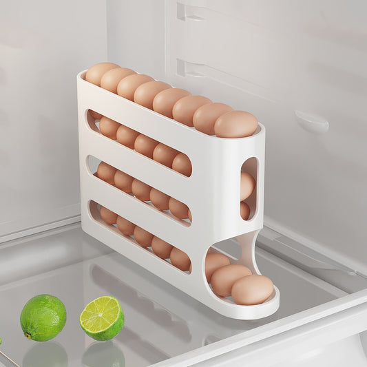 4-Layer Egg Rolling Dispenser for Refrigerator