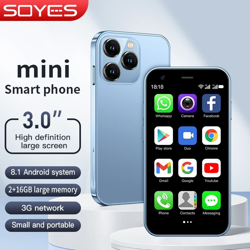 SOYES XS15 3G Android 8.1 Mini Smartphone, Dual SIM, 2GB RAM, 16GB ROM up to 64GB with TF Card, Unlocked