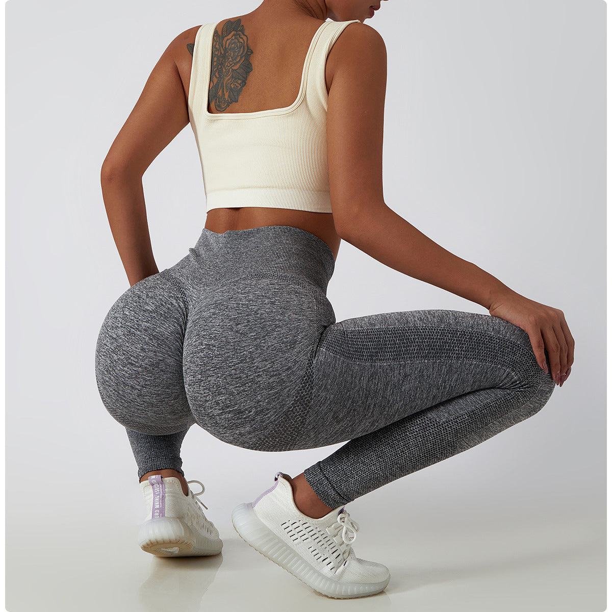 High-Waisted Seamless Fitness Leggings