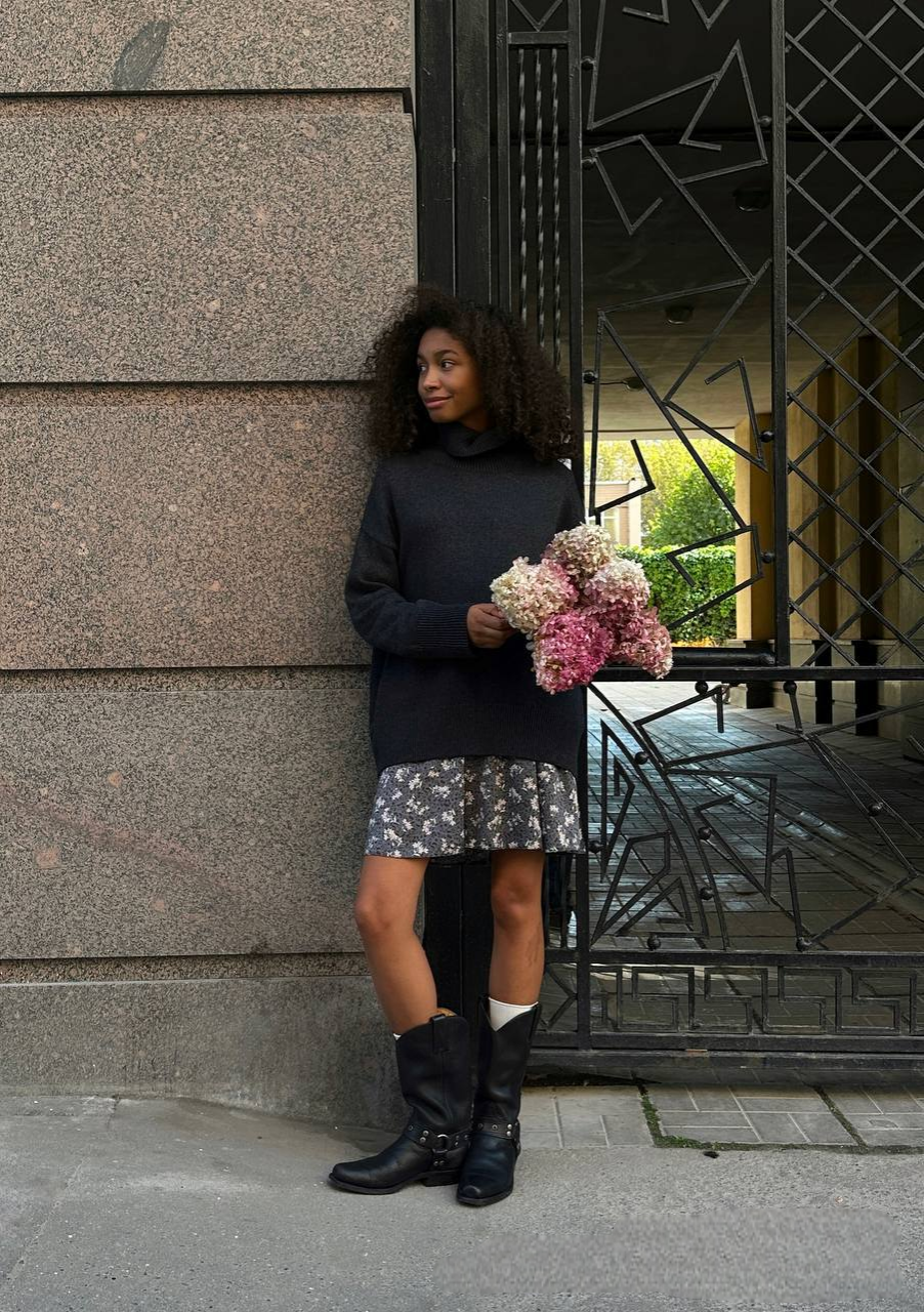 Oversized Wool Turtleneck Sweater