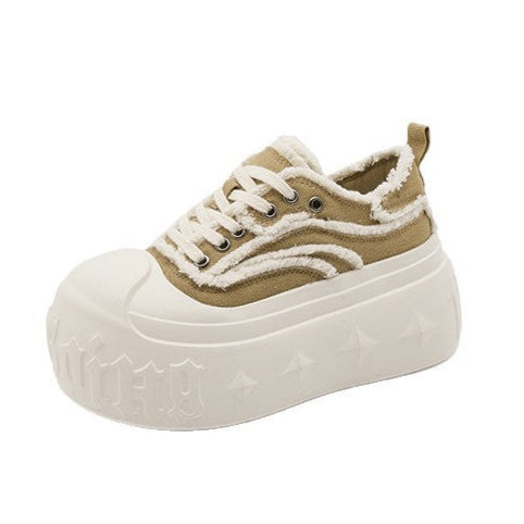 Gothic Canvas Platform Sneakers