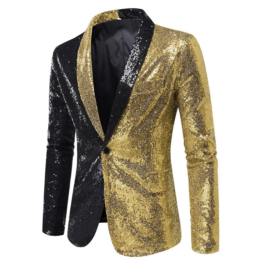 Men's Slim Fit Sequin Blazer