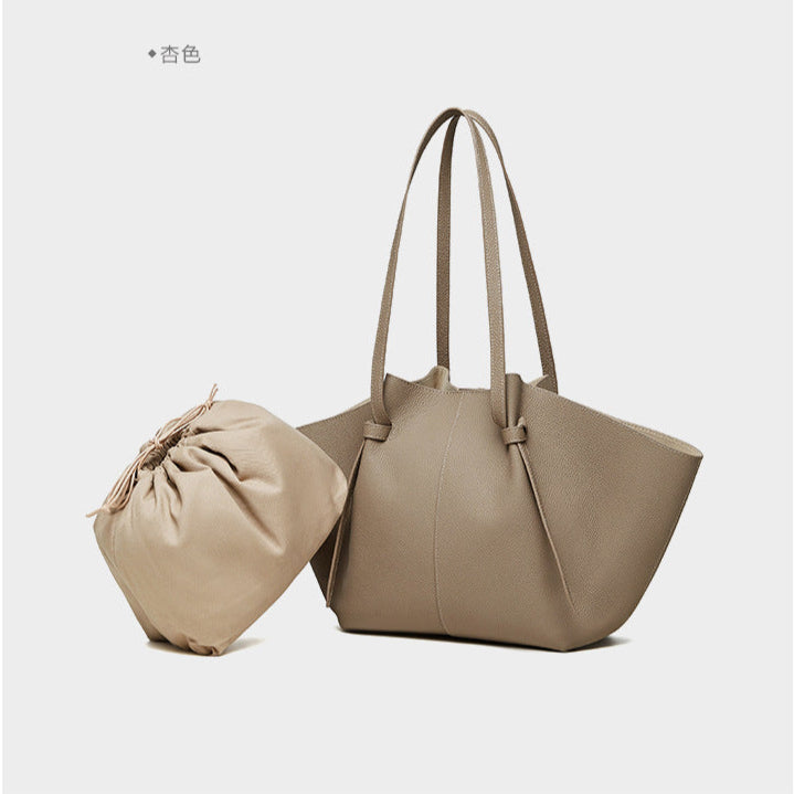 Genuine Cowhide Leather Wing Tote Bag