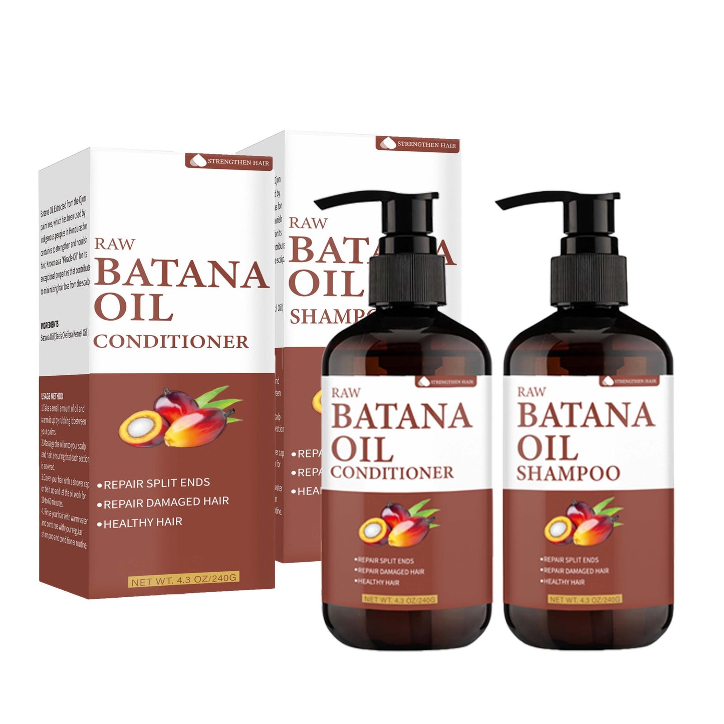 Raw Batana Oil Shampoo & Conditioner