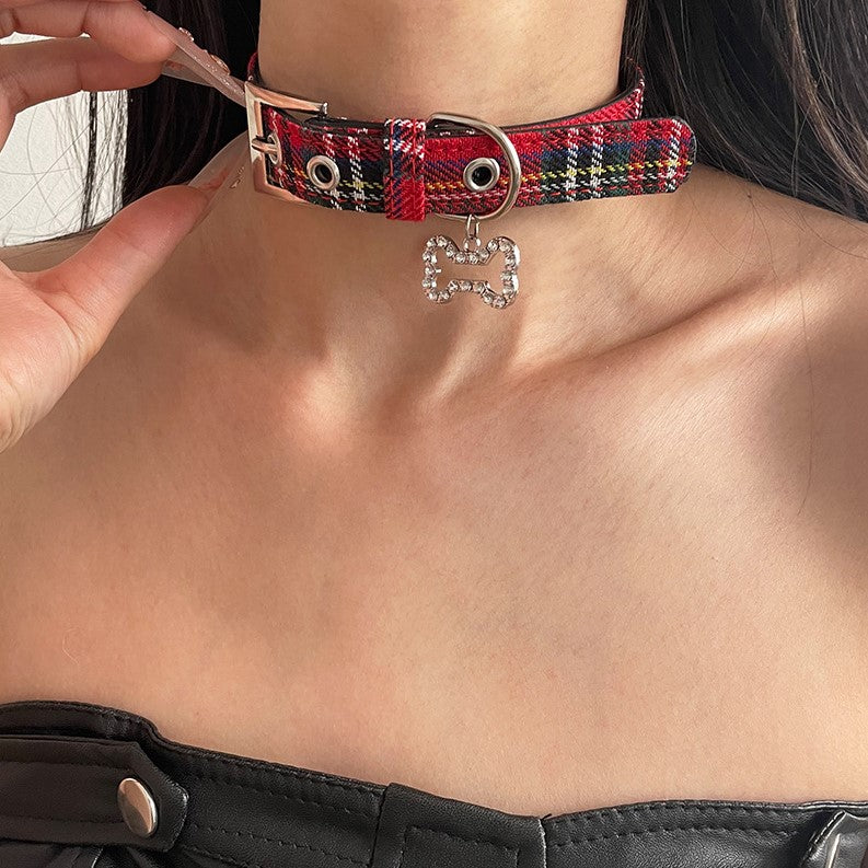 Classic Scottish Plaid Pet Collar/Choker