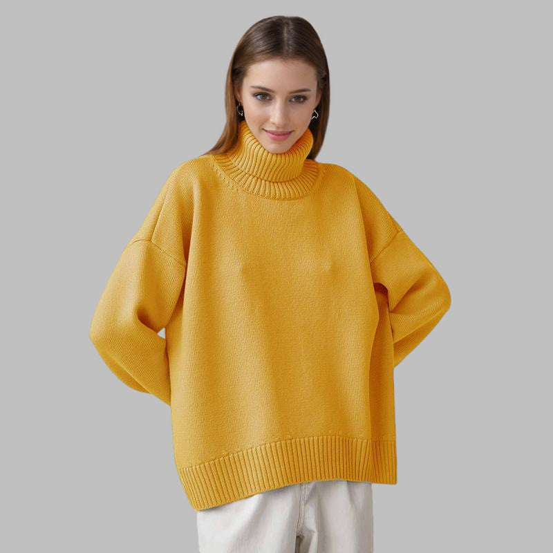 Oversized Wool Turtleneck Sweater