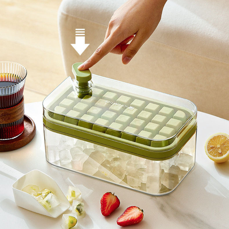 64 Grid 2-Layer Press Type Silicone Ice Tray