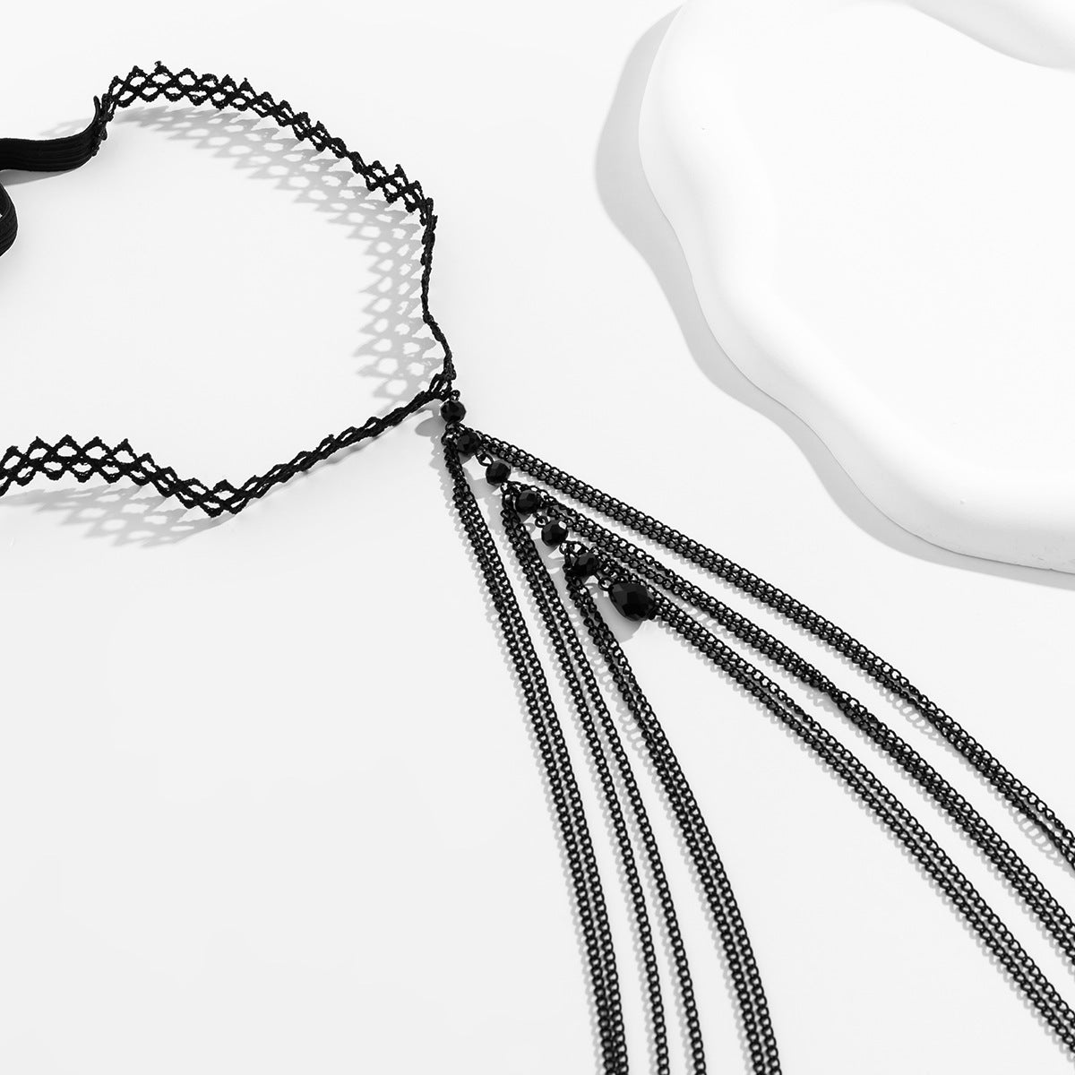 Multi-Layered Rhinestone Thigh Chain