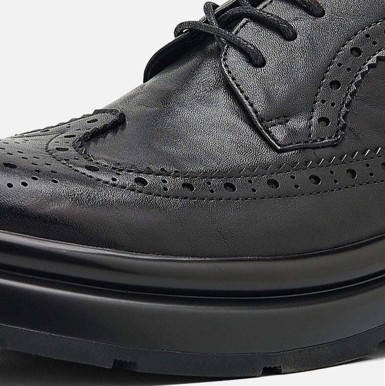 Men's Leather Brogue Derby Shoes